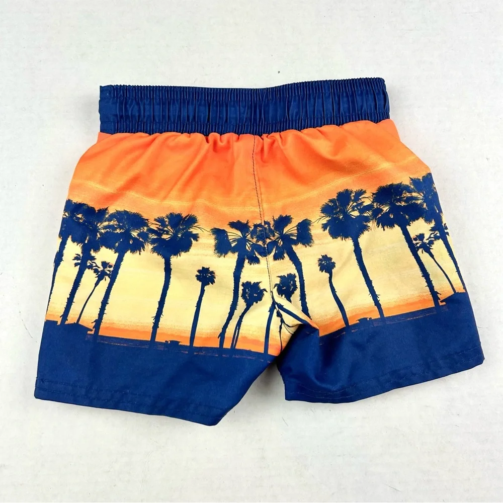 Cat & Jack Boy Tropical Design Swim Trunks